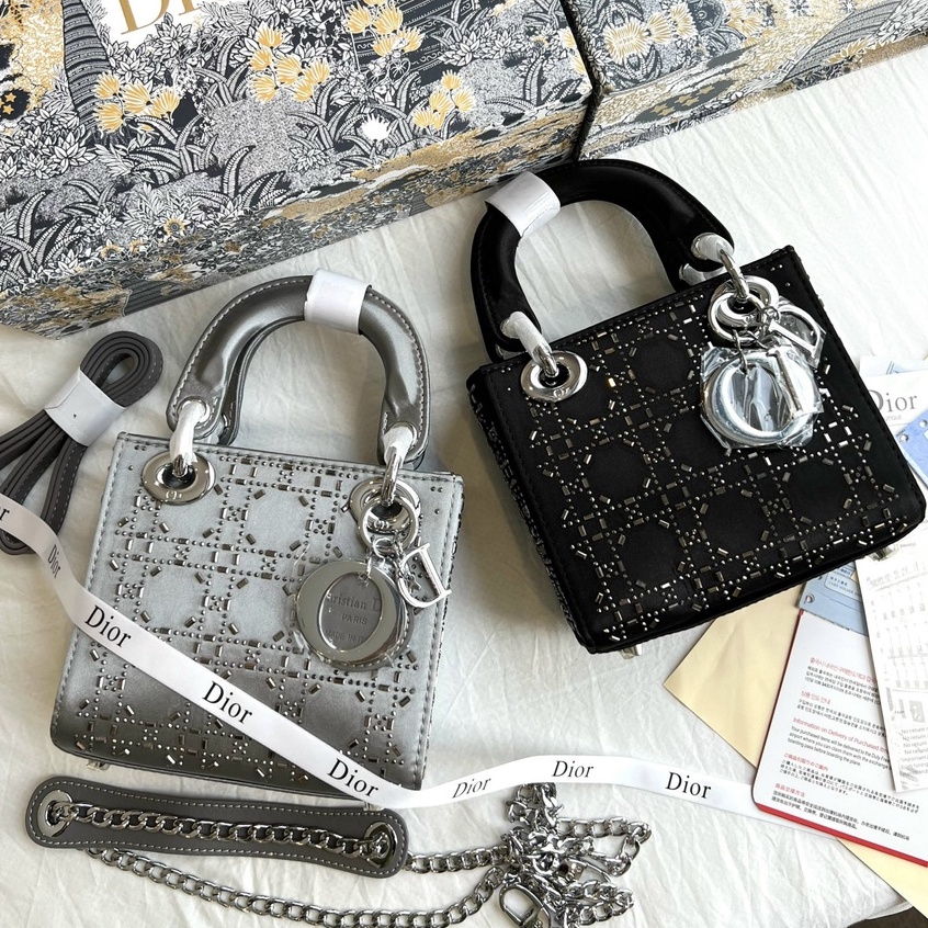 Túi Xách Nữ Lady ĐÁ Cao Cấp xách tay, dây xích + dây da đeo chéo L01108 LAROSE