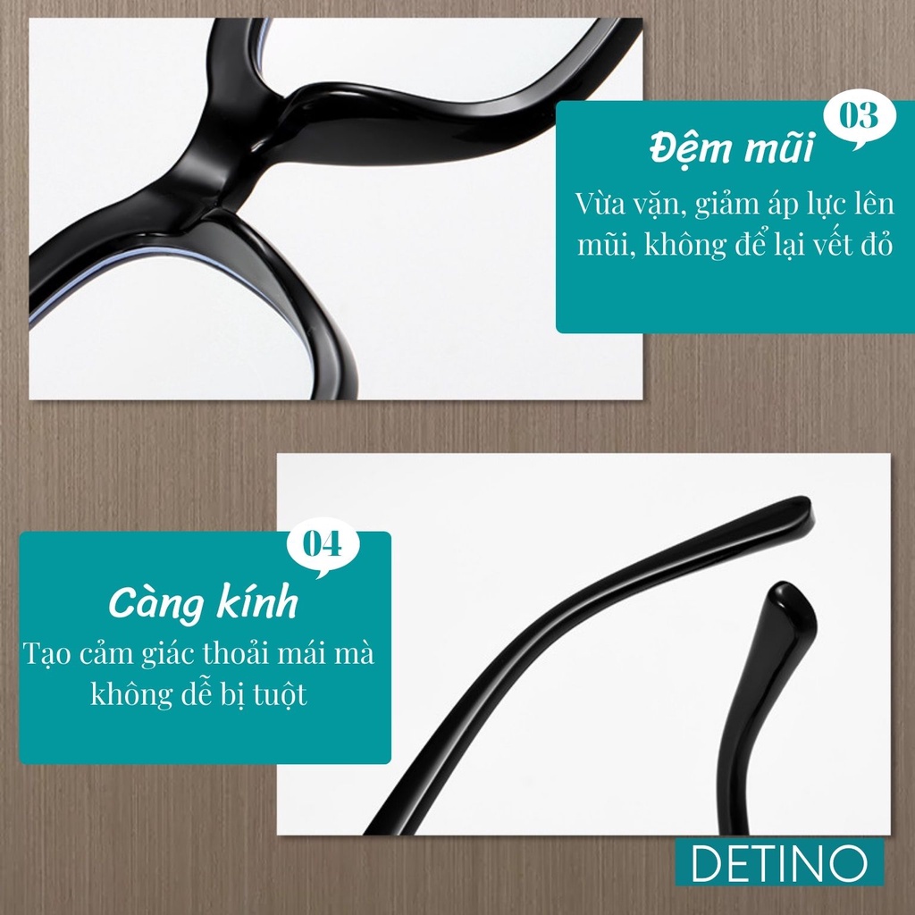 Kính nam thời trang, mắt kính nam cận cao cấp đẹp gọng vuông phù hợp mặt tròn chống tia UV và ánh sáng xanh K01