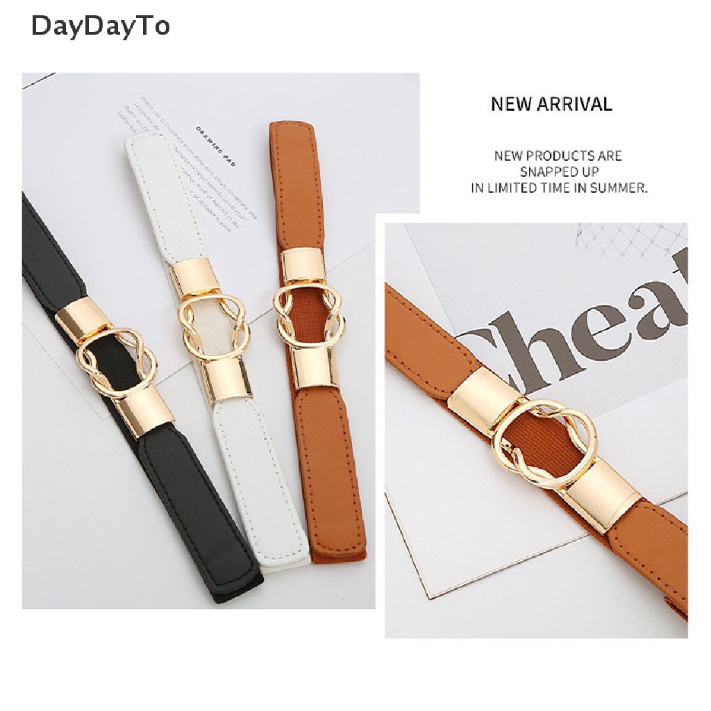 Thắt Lưng Mỏng Khóa Kim Loại Thời Trang Thanh Lịch Cho Nữ