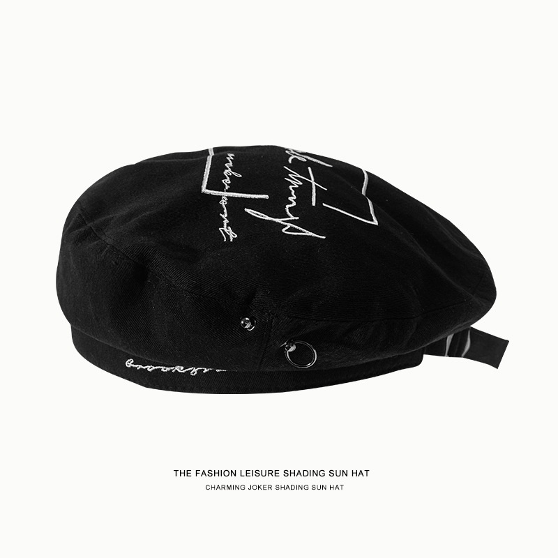 Nón beret nữ Mũ nồi nữ Retro Cổ điển Vòng đầu to Hàn Quốc Thời trang