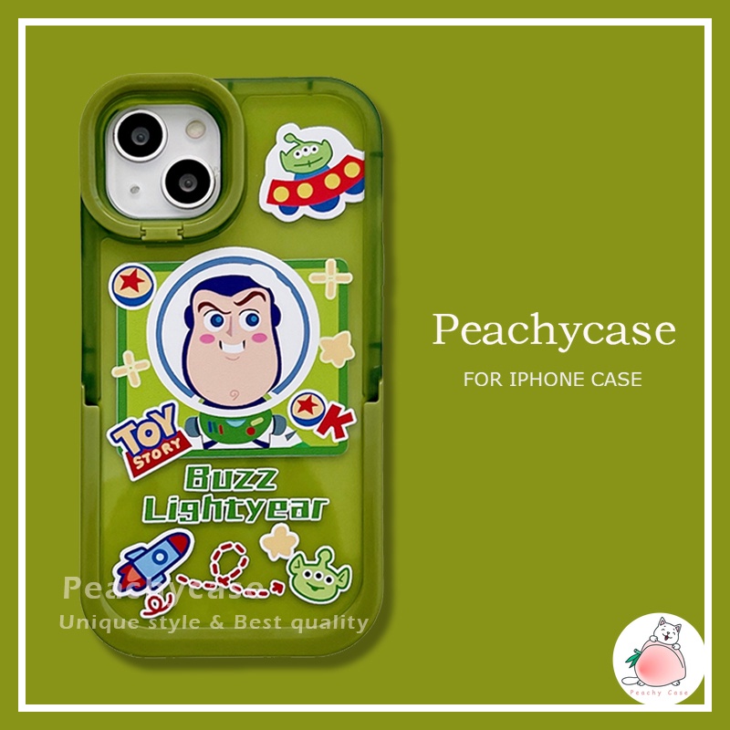 Ốp Điện Thoại TPU Mềm Có Giá Đỡ Hình Buzz Lightyear Cho iPhone 14 13 12 Pro Max 11 Xr Xs Max X