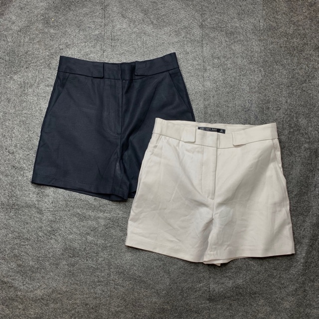Quần short cạp cao zara