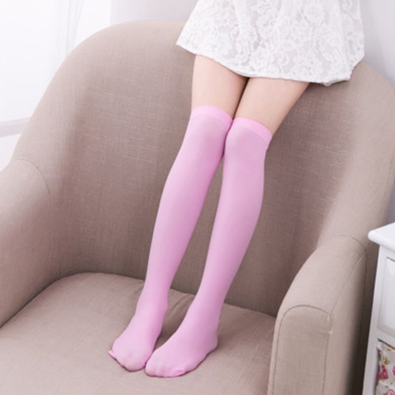 Vớ dài qua gối màu sắc kẹo ngọt thời trang mùa thu cho bé gái