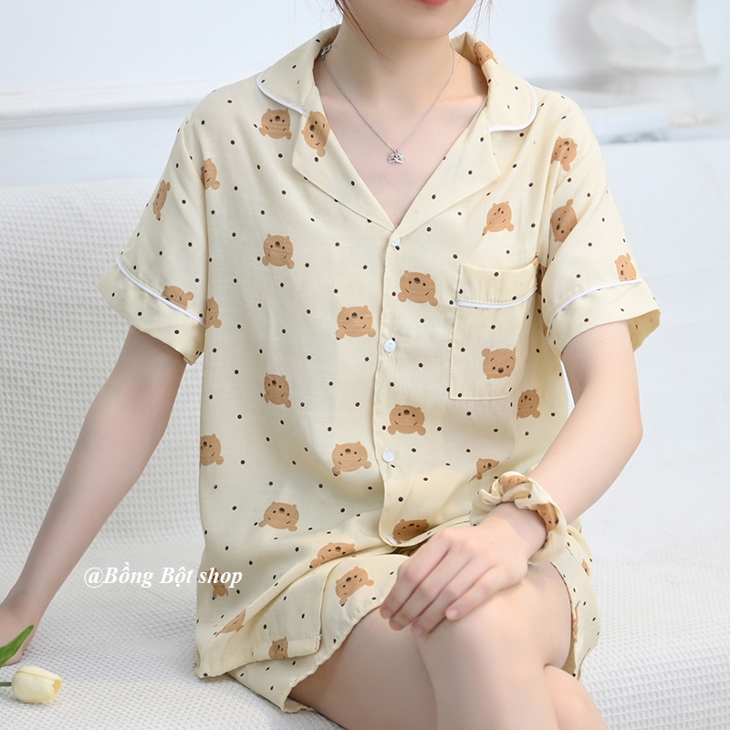 TẶNG SCRUCHIES BỘ ĐỒ MẶC NHÀ ĐŨI HOT HÈ 2022