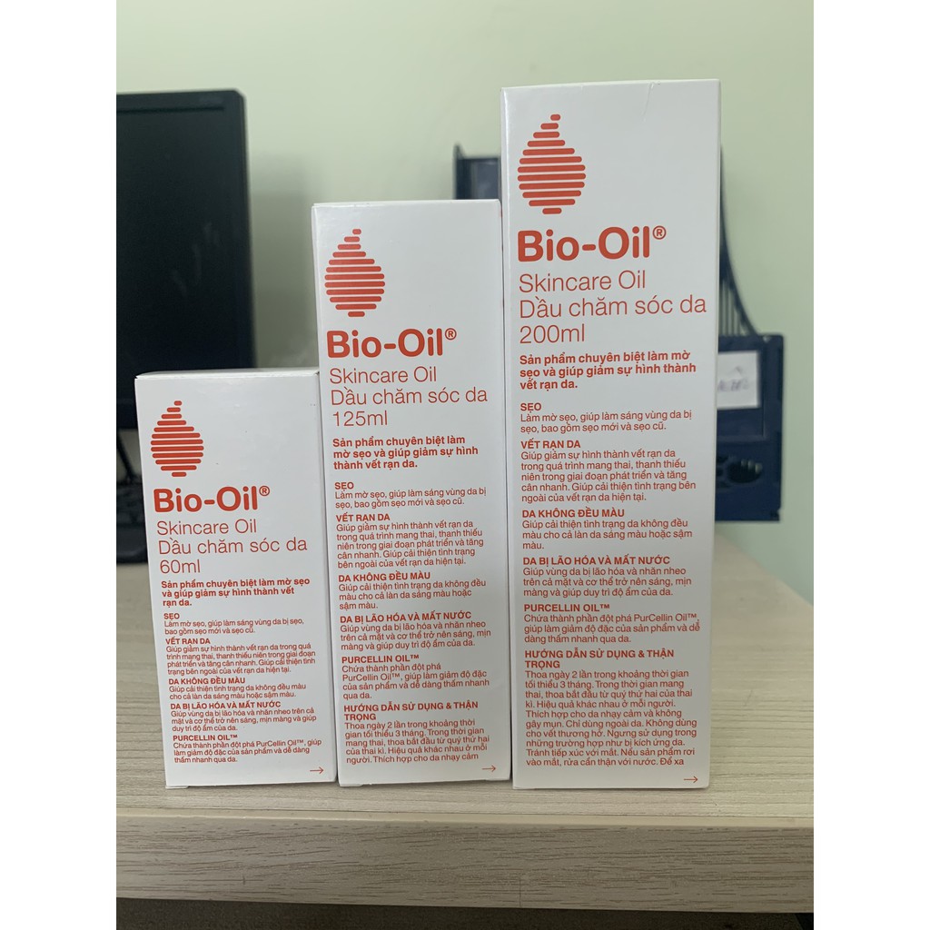 Tinh Dầu Bio-Oil Mờ Sẹo & Giảm Rạn Da (25ML,60ML, 125ML & 200ML)