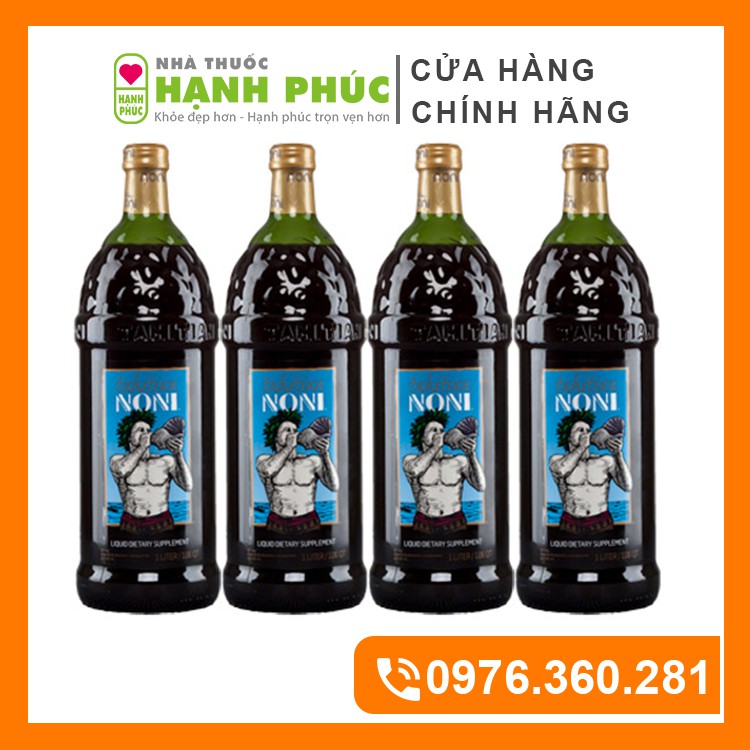 Noni Juice Nước Ép Trái Nhàu Morinda Nhập Khẩu Nguyên Thùng Từ Mỹ (Thùng 4 Chai x 1L)