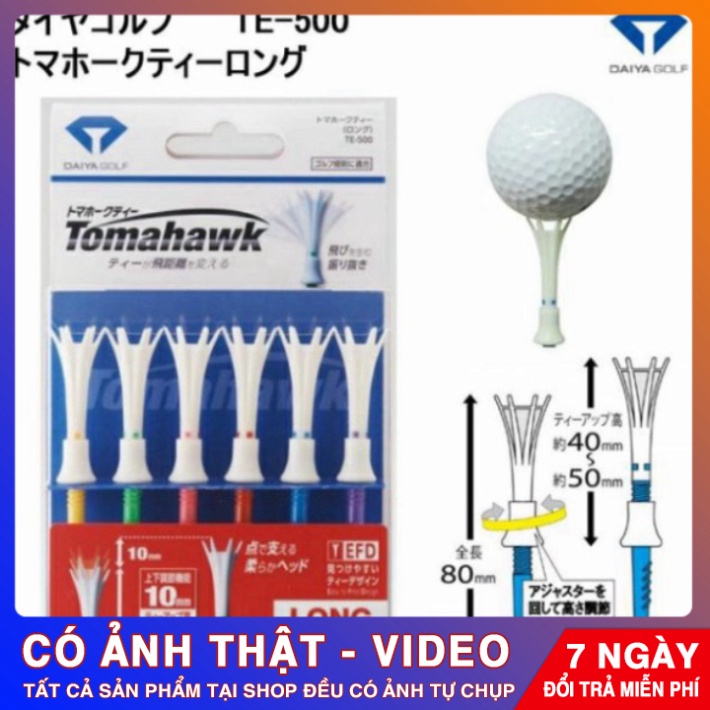 Tee Golf Nhật Tomahawk Tee đỡ bóng