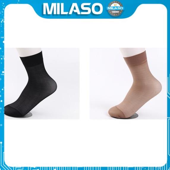 Tất nữ cổ cao MILASO vớ co giãn da chân nhiều màu đi giày thể thao tập gym, chạy bộ, yoga FAS-001324