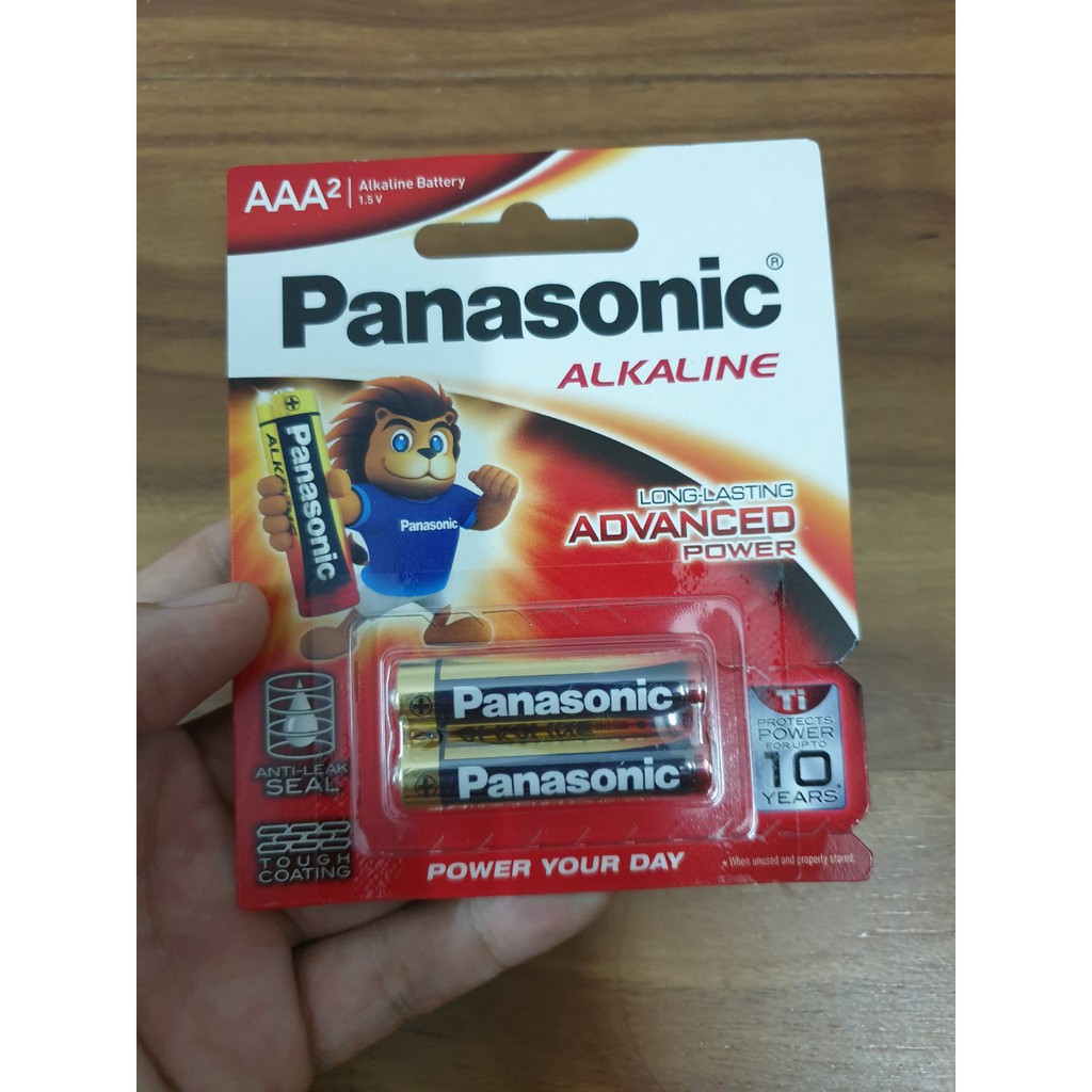 Pin Panasonic Alkaline AA / AAA Vỉ 2 Viên (LR6T/2B-V), chính hãng - Điện gia dụng Hoàng Kim