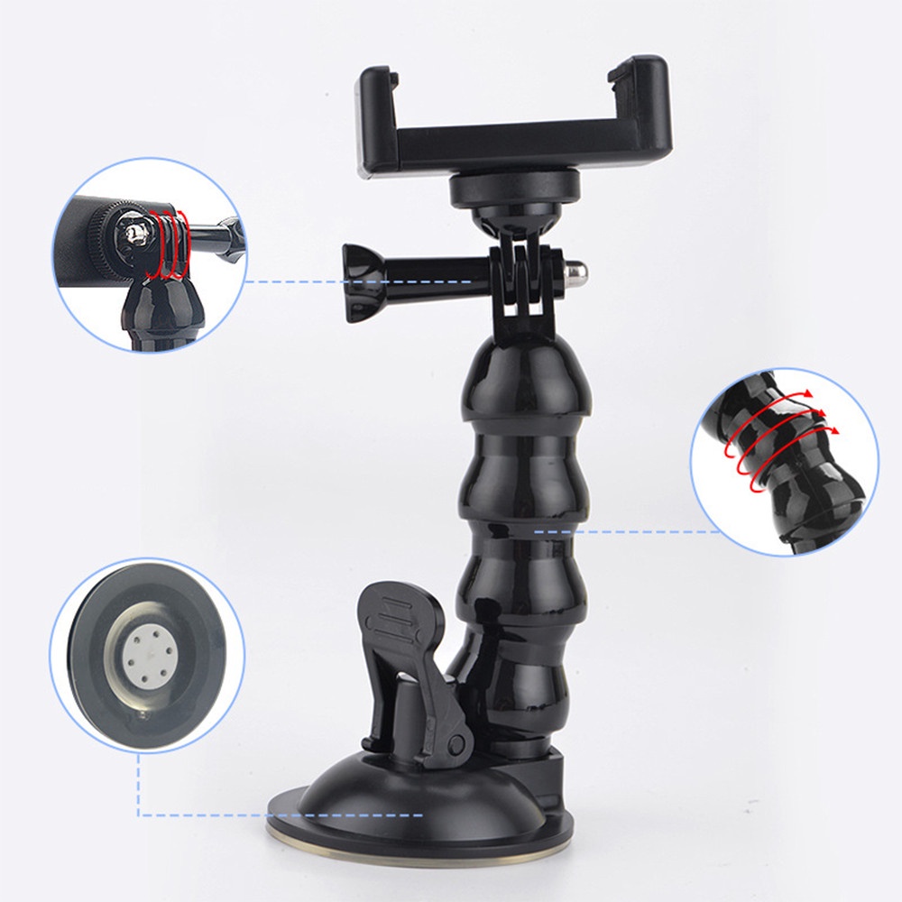 Giá đỡ điện thoại hít kính xe hơi, ô tô xoay 360 độ