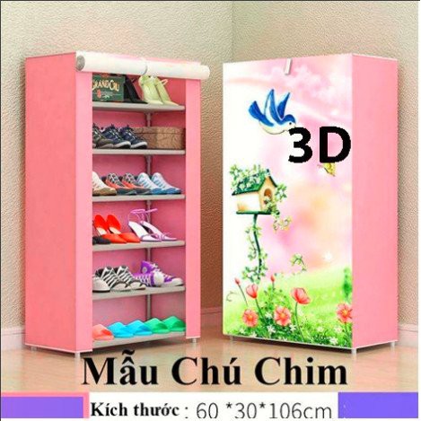 [ MUA ĐỂ NHẬN QUẢ HÓT ] Tủ GIày Dép 8 Tầng & Ngăn Có Rèm Che Chống Bụi Bẩn