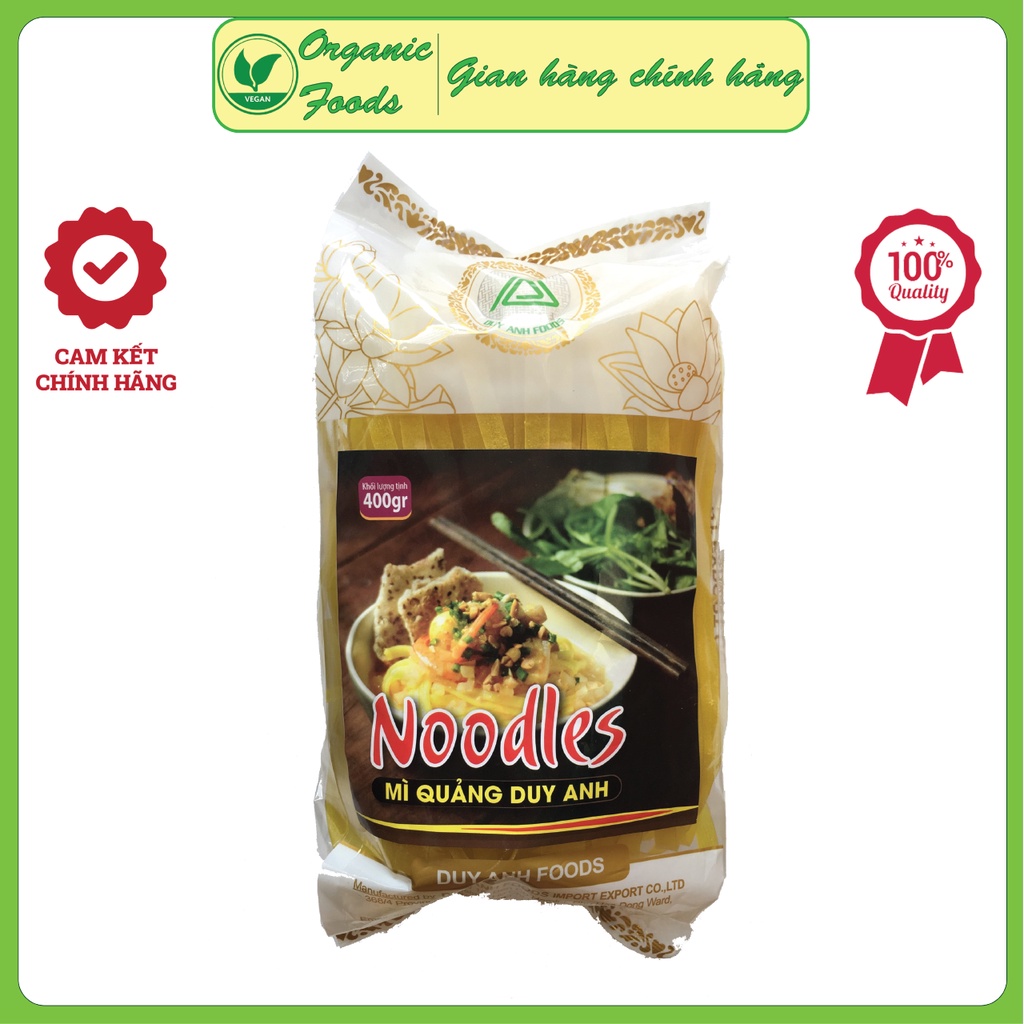 [BÃO SALE] Mì Quảng Duy Anh gói 400g Hàng Chính Hãng Quang Noodle
