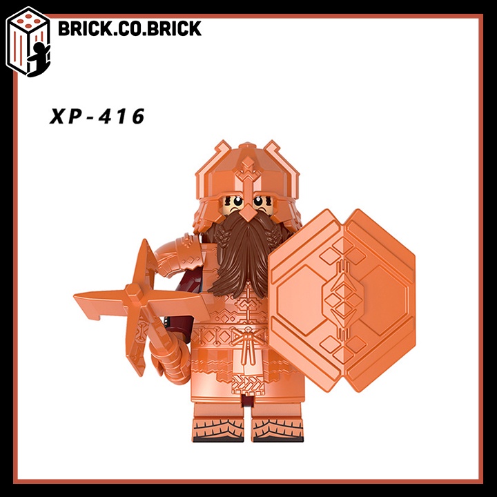 Quỷ Lùn Mô Hình Lắp Ráp Lính Trung Cổ Giáp + Phụ Kiện Cực Chất Dwarf Diamond Armor The Hobbit KT1054