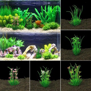 Cỏ nhân tạo làm bằng nhựa dùng trang trí bể cá Mã 812021349526