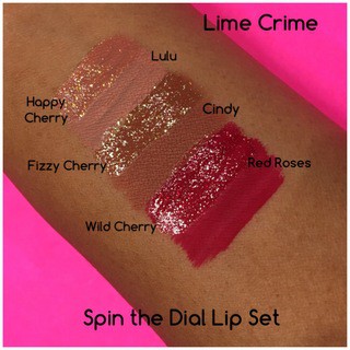 Set son kem Lime Crime Spin The Dial Lip Set