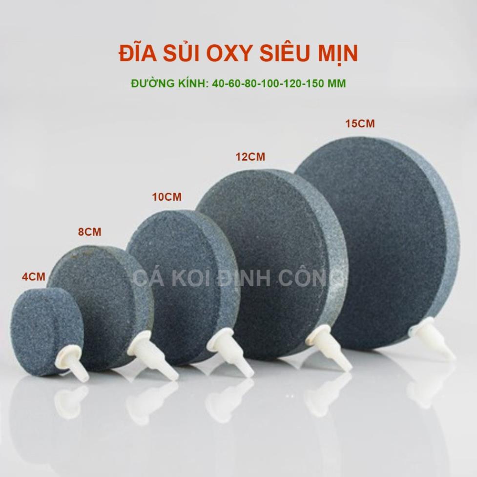 Đĩa Sủi Oxy siêu mịn - đường kính 40-60-80-100-120 mm - Bánh sủi Oxy
