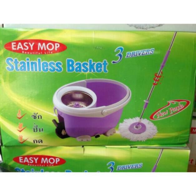 (SIÊU RẺ) Bộ lau nhà Easy Mop Stainless Basket