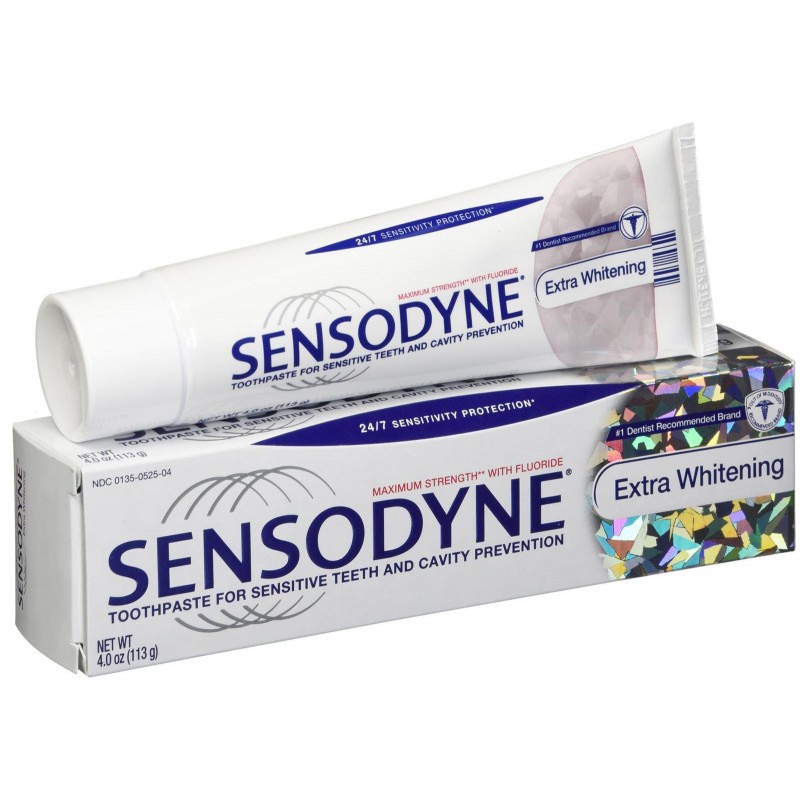 Kem đánh răng Sensodyne 113g - Extra Whitening (Mỹ)