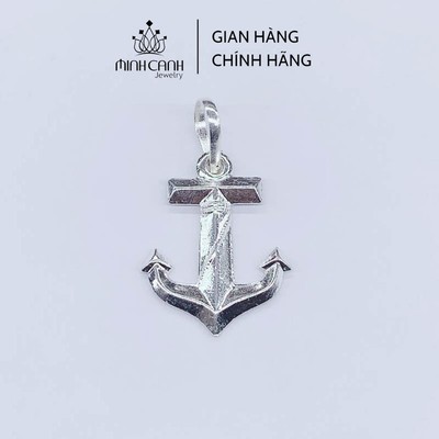 Mặt Dây Chuyền Bạc Nam Hình Mỏ Neo - Minh Canh Jewelry