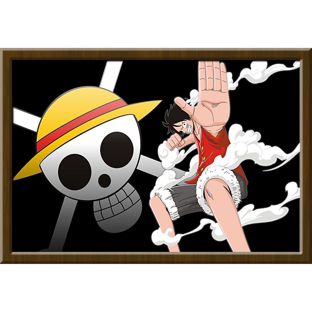 Miếng Dán Tường Trang Trí In Hình Nhân Vật Hoạt Hình One Piece