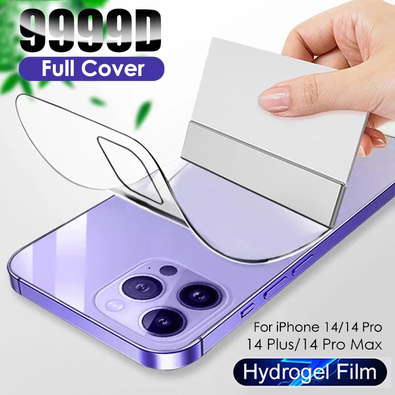 Phim Dán Hydrogel 9999D Bảo Vệ Mặt Trước Và Sau Cho iPhone 14 13 12 11 Pro Max 14 Plus X XR XS Max 7 8 6 6s Plus SE 2020 2022 Kính