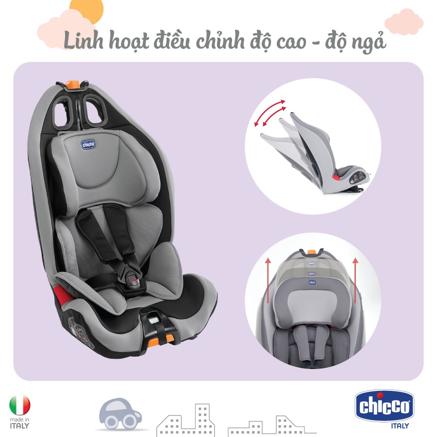 Ghế ngồi ô tô Chicco Gro-Up 123