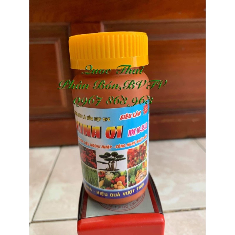 Siêu Lân Kích Thích Ra Hoa, Tạo Mầm Nụ,Kina 10-55-10 hũ 100gr