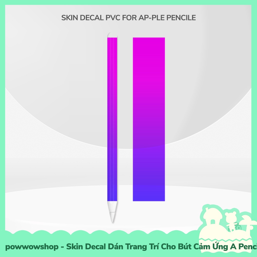 [Sẵn VN - Hỏa Tốc] 24 Mẫu Skin Decal DIY Dán Trang Trí Cho Bút Cảm Ứng Táo A Pencil 1 &amp; 2 Part 1 Collection