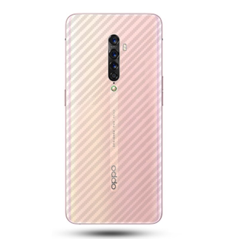 Phim dán sợi carbon 3d trong suốt bảo vệ mặt sau điện thoại cho OPPO Reno 4 3 Pro 2 Z 2F ACE 10X Zoom Find X X2 Pro