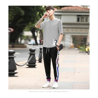 [Freeship 2SP] Quần Jogger Phối Bo