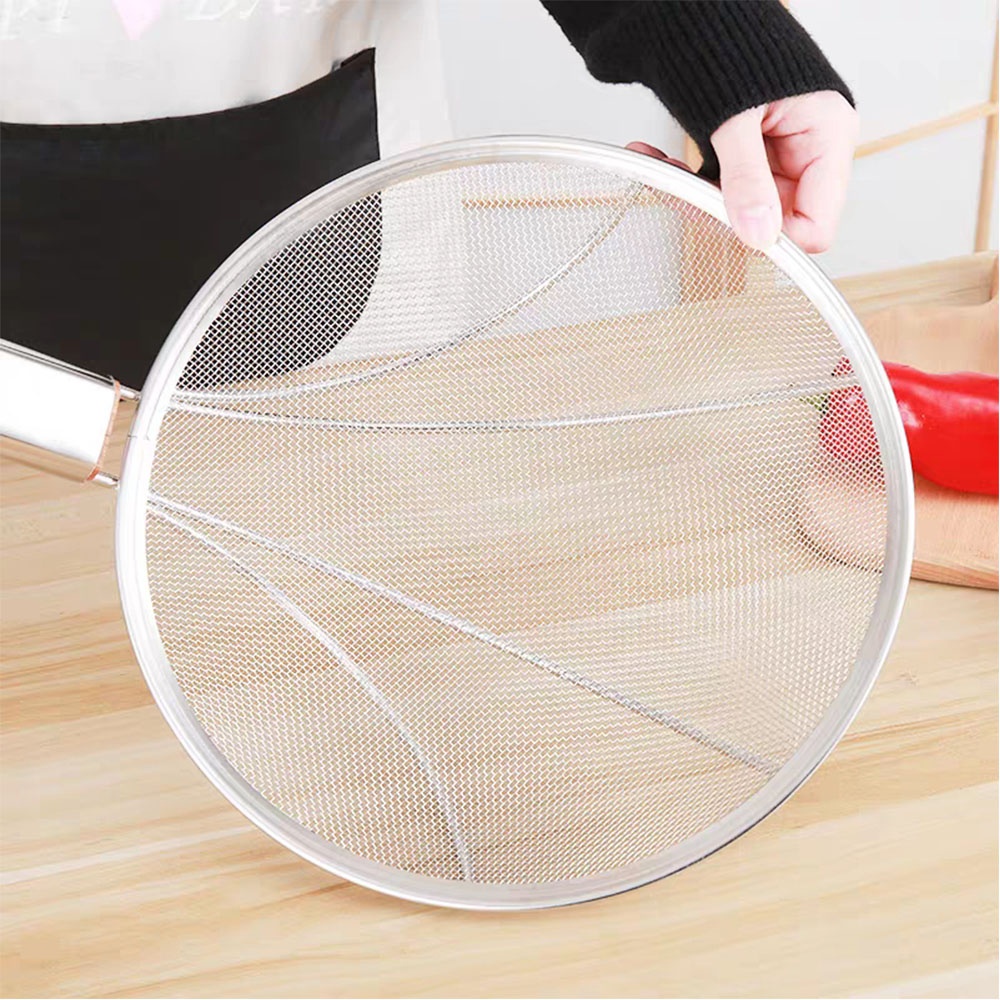 Vợt lưới inox vớt thức ăn cán gỗ đường kính 25cm / 31cm - COBI HOME