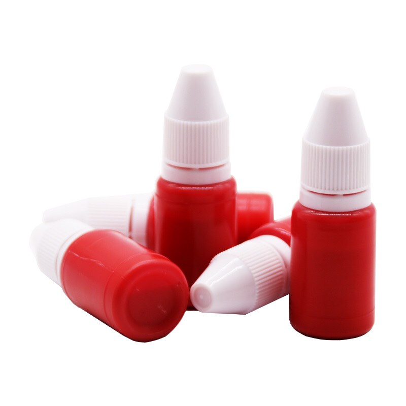 Lọ 10ml Mực Dấu Đỏ VPPT&amp;T Dùng Cho Dấu Khắc Liền Mực Mã MD3028