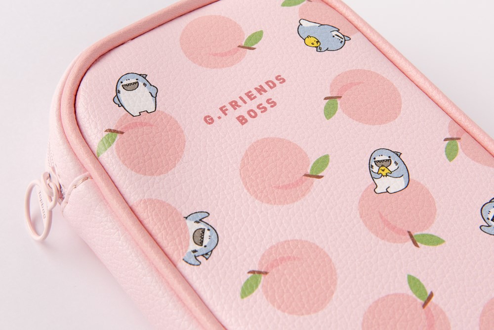 Hộp Bút ARTBOX Hàn Quốc Hình Trái Đào Và Cá Mập Boss Dễ Thương