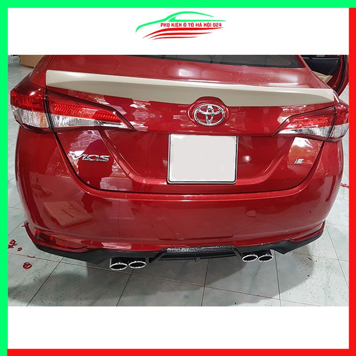 Đuôi gió sau xe liền cốp Vios 2019-2022 hàng mộc chưa sơn