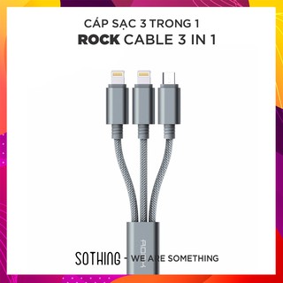 Cáp sạc rock 3 trong 1 version a