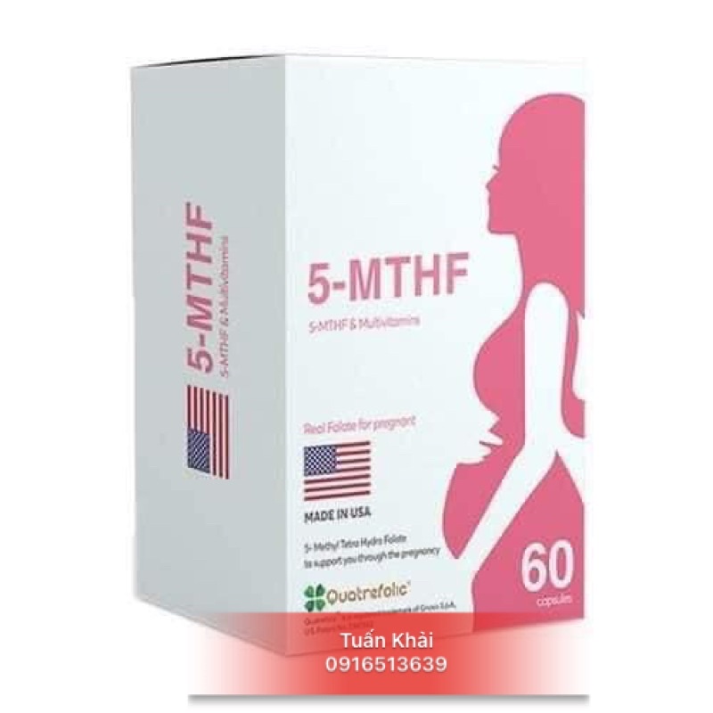 [ Hàng Nhập Khẩu ] 5 MTHF 60 viên uống cho phụ nữ có thai và chuẩn bị có thai