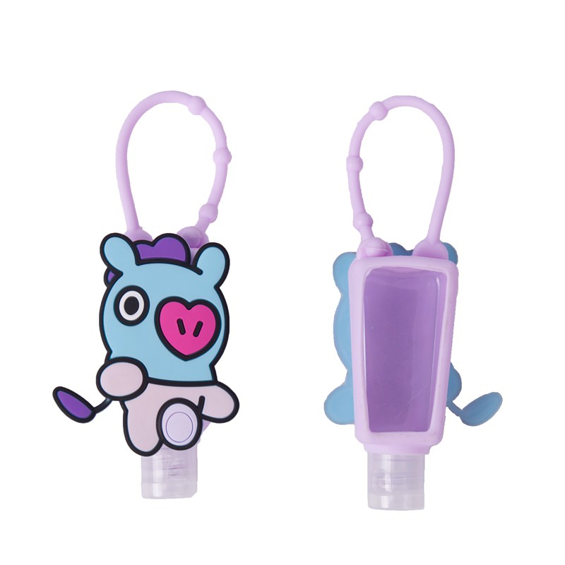 Bình đựng nước rửa tay silicon in hình BT21 30ml
