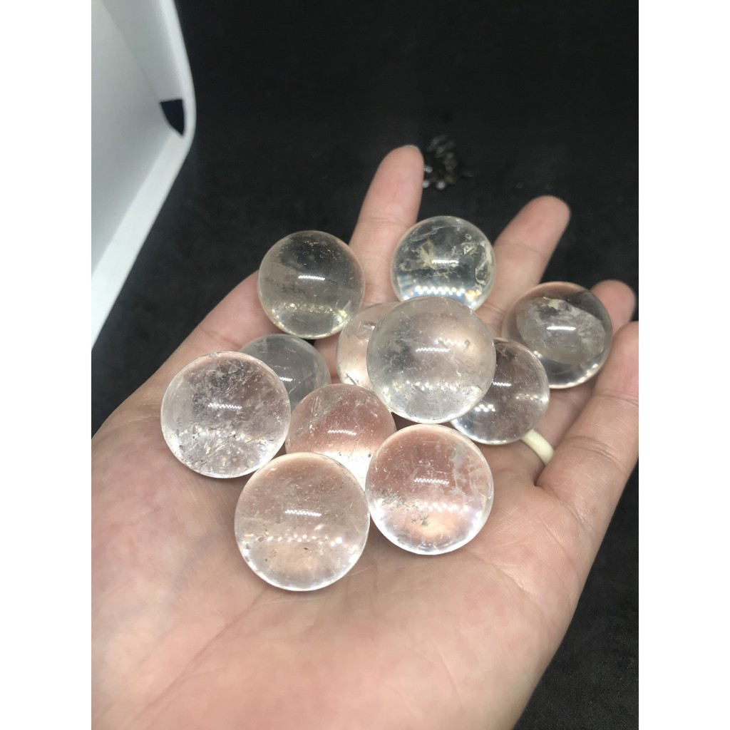 Bi cầu mini pha lê Clear Quartz 25k