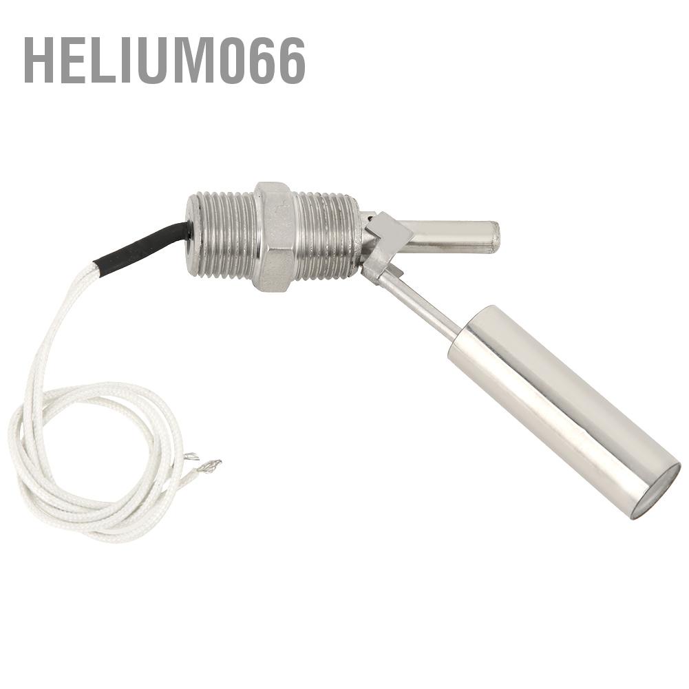 Helium066 Liquid Water Level Float Sensor Switch Side Mounted 304 Stainless Steel 1/2NPT Male Thread DC0-110V