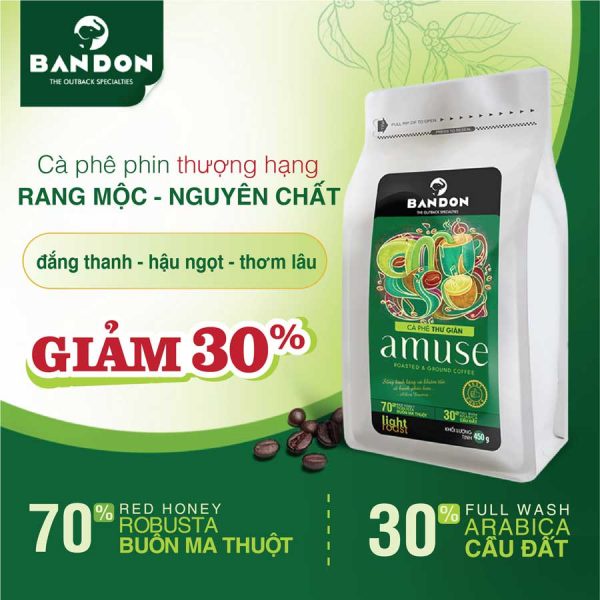 [ Ưu Đãi ] Cà phê phin Bandon Amuse 450g/gói