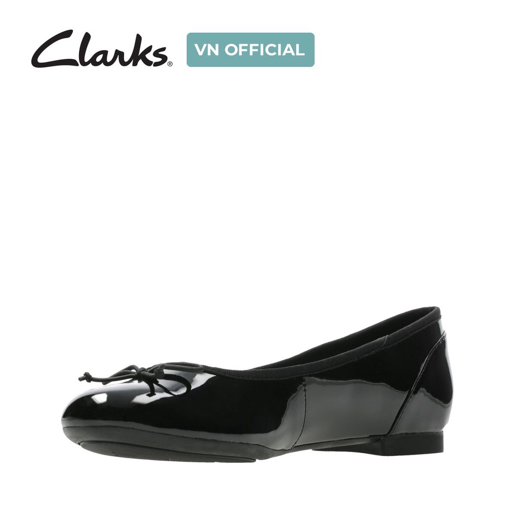 Giày Da Nữ Clarks Couture Bloom màu đen Patent