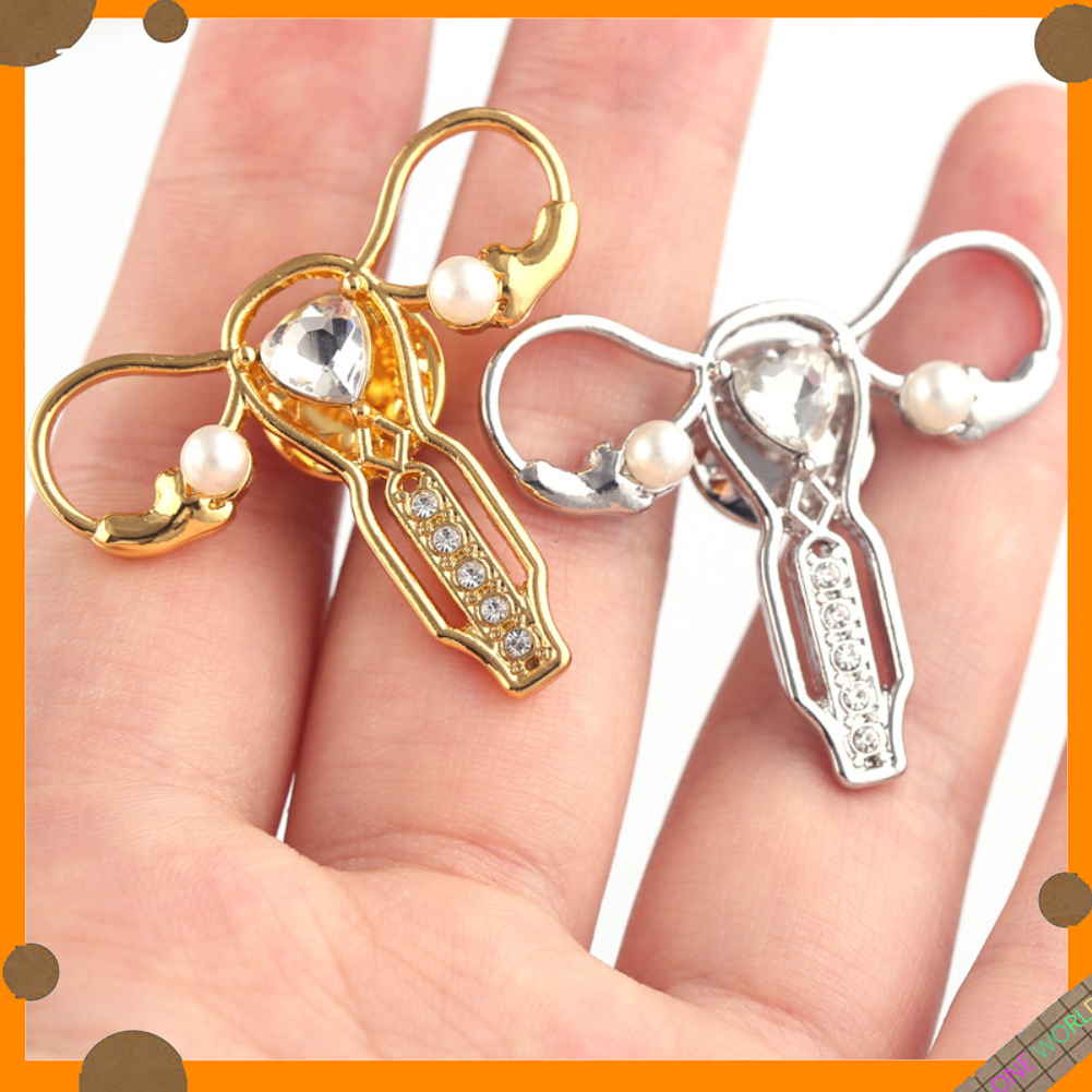 Ghim Cài Áo Hình Đồng Quê Đính Ngọc Trai Nhân Tạo Thời Trang