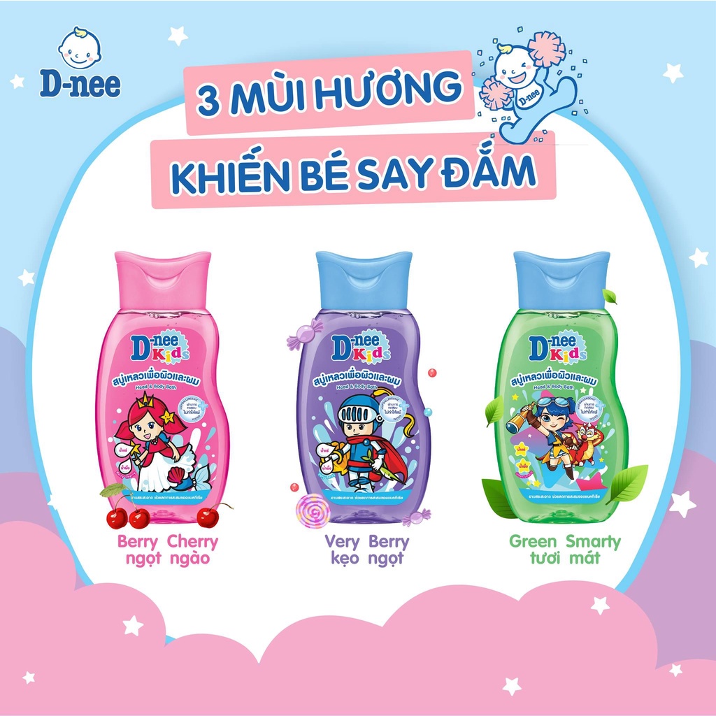 Sữa tắm gội DNEE trẻ em, CHÍNH HÃNG TEM ĐẠI THỊNH, KHÔNG GÂY KÍCH ỨNG, an toàn cho da bé, Dành cho bé từ 3 tuổi