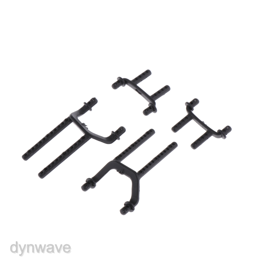 Bộ 4 Khung Thân Trước / Sau Màu Đen Chuyên Dụng Cho Mô Hình Xe Đồ Chơi 1: 28 RC Wltoys K989