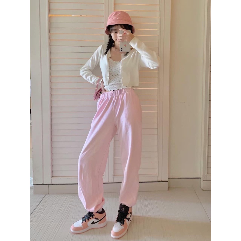 Kèm Video Thật] Giày Jordan hồng nữ cổ cao bản đẹp tiêu chuẩn, Giày jordan 1 nữ màu hồng tươi cực xinh dễ phối đồ | BigBuy360 - bigbuy360.vn