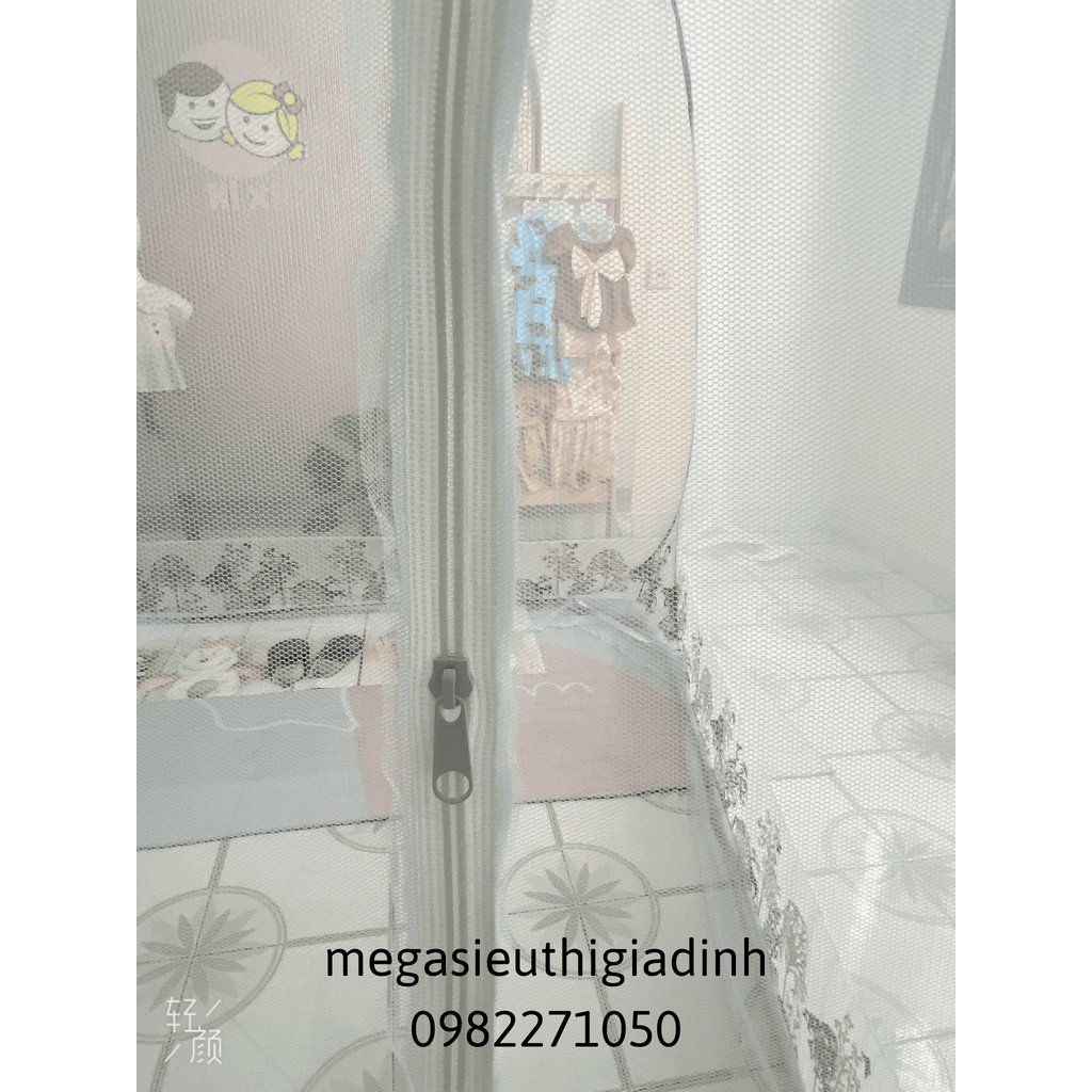 Màn Chụp Tự Bung Đỉnh Vuông Cao Cấp Tiến Đạt - Mùng Gấp Chống Muỗi - BH 12 Tháng