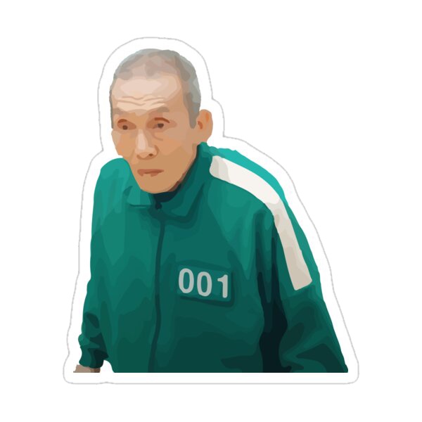 Bộ 40 Sticker hình dán SQUID GAME, sticker pvc, decal dán laptop