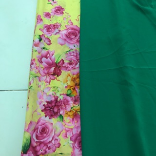 Vải voan xốp xanh