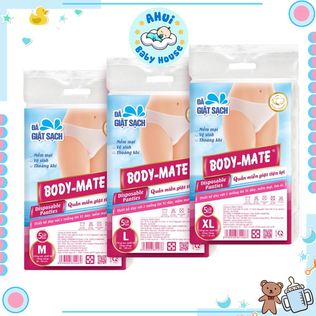 💲 QUẦN LÓT GIẤY MIỄN GIẶT TRAVEL- MATE , VẢI BODY-MATE NỮ CHO MẸ BẦU VÀ SAU SINH LOẠI 1 ✅