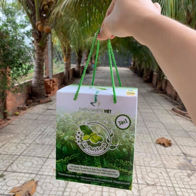 CÀ PHÊ XANH - THIÊN NHIÊN VIỆT ( 10 gói)